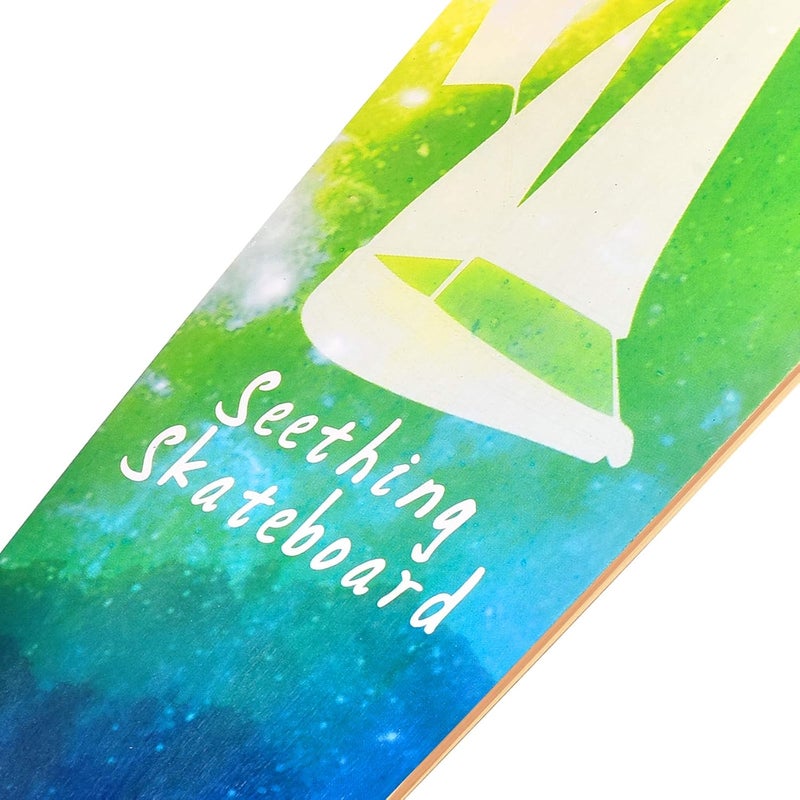 Seething 42 Inch Longboard Skateboard Complete Cruiser Pintail,The Original Artisan Maple Skateboard Cruiser Pintail for Cruising, Carving, Free-Style and Downhill - Image 3